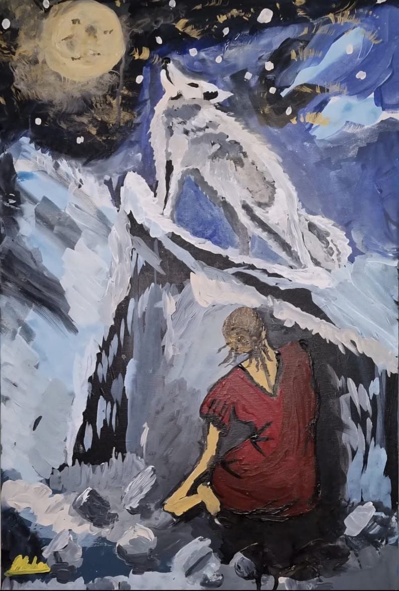 The howling of the moon